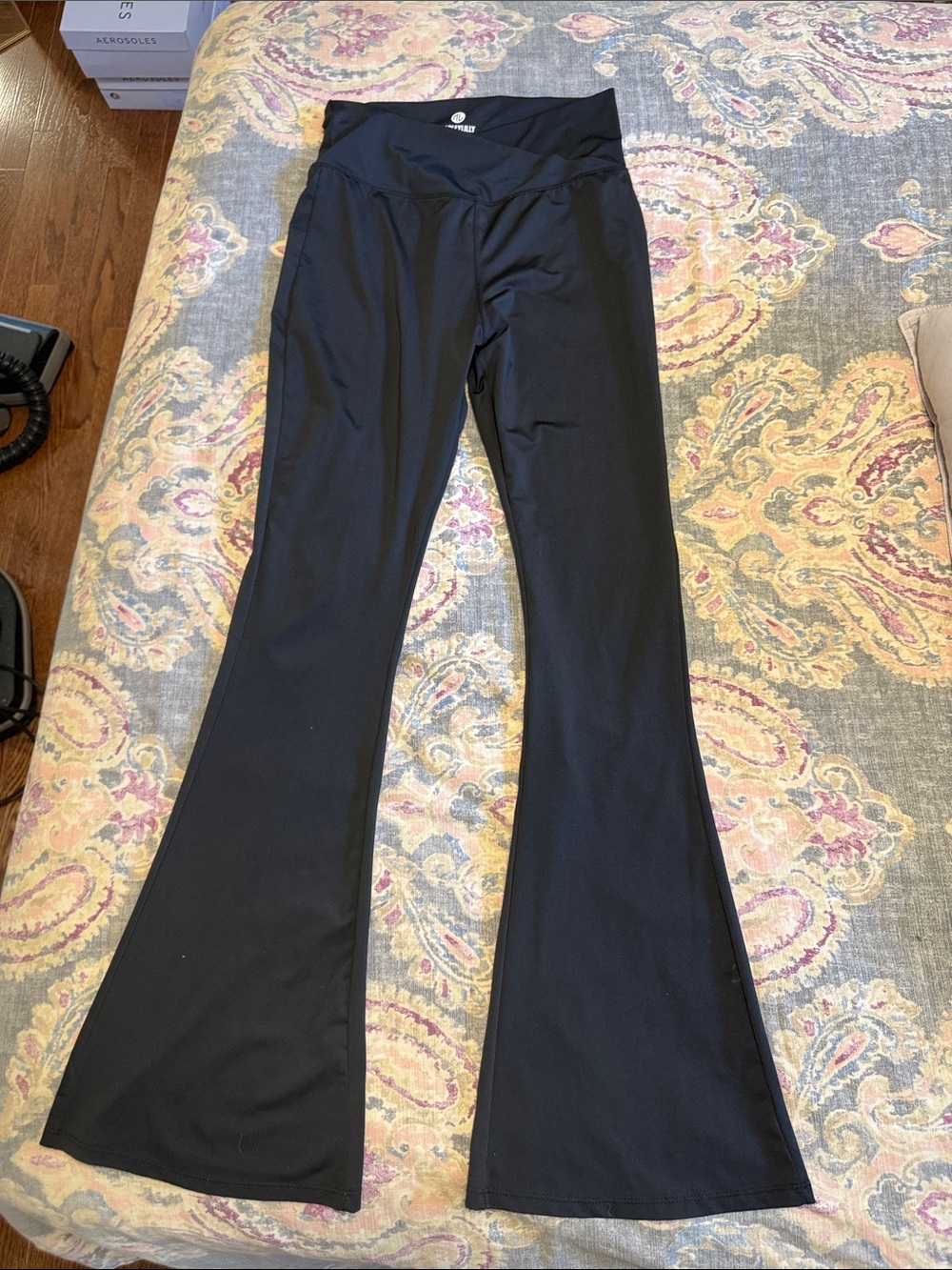 Women's Black Flare Leggings - Core Active